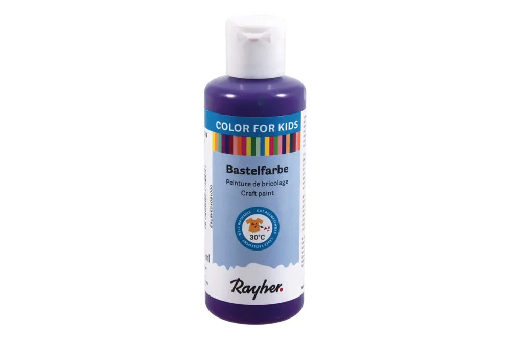 Rayher Kinder-Bastelfarbe Violett | 80 ml