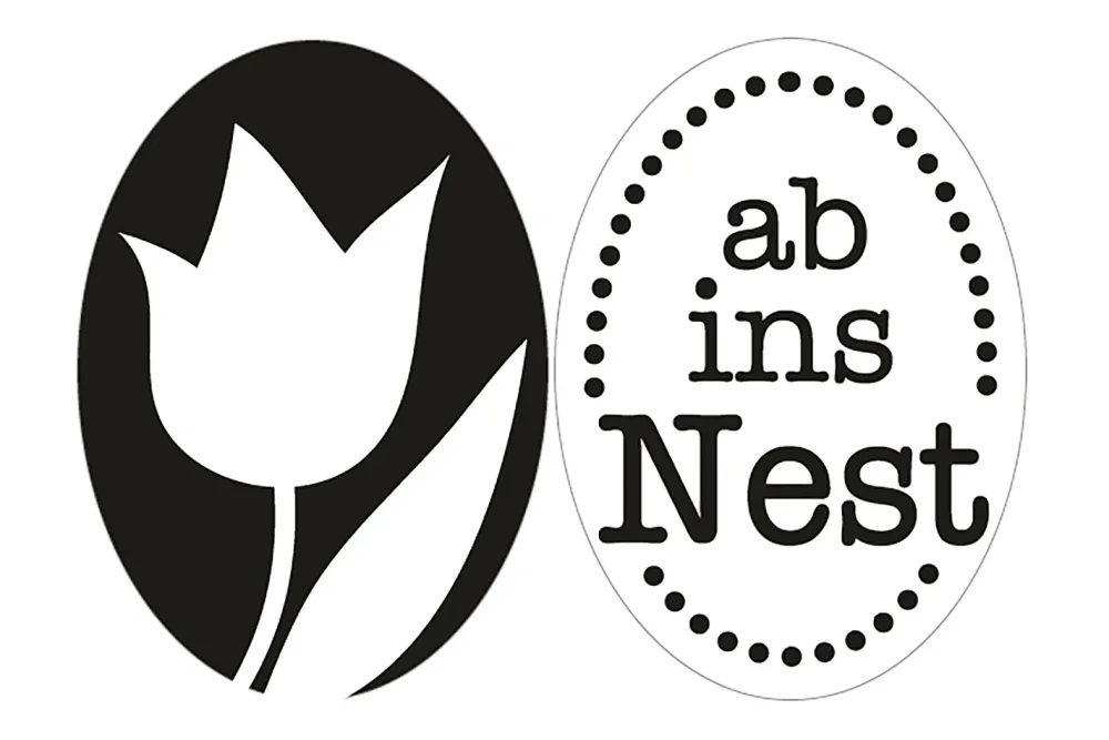 Rayher Labels Ab ins Nest Tulpe | 35 × 25 mm | 2 Stück