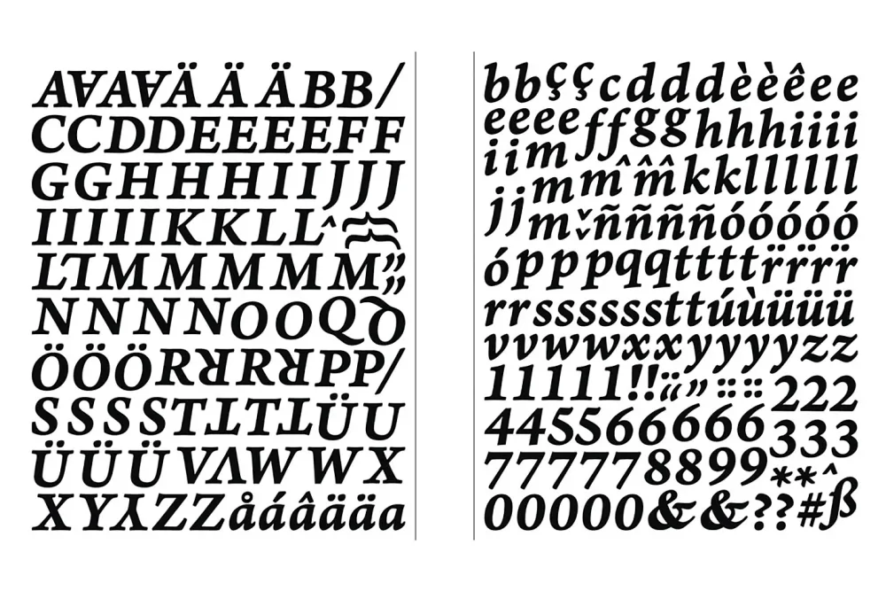 Rayher Sticker Alphabet und Zahlen Classic