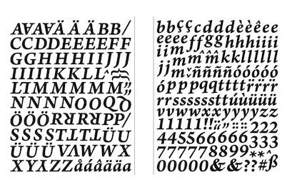 Rayher Sticker Alphabet und Zahlen Classic