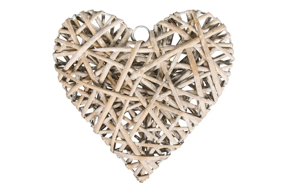 Rayher Weidenherz Weiss Gewischt | 15.5 cm