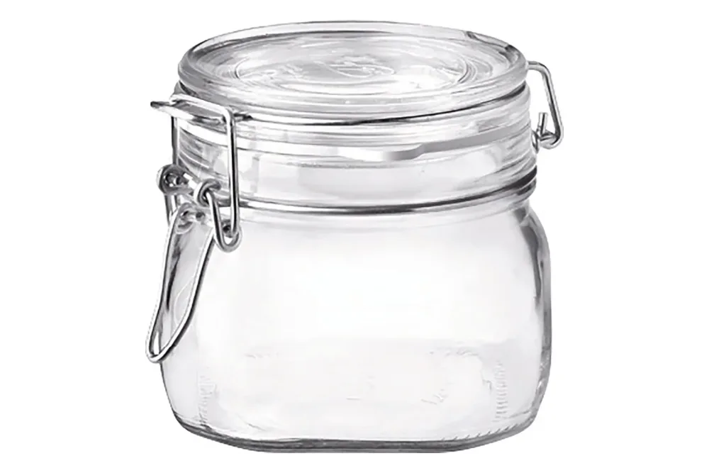 Bormioli Rocco Bügelverschlussglas Fido Terrina; 500 ml, 10.6x9.8 cm (ØxH); transparent; rund; 6 Stück / Pack