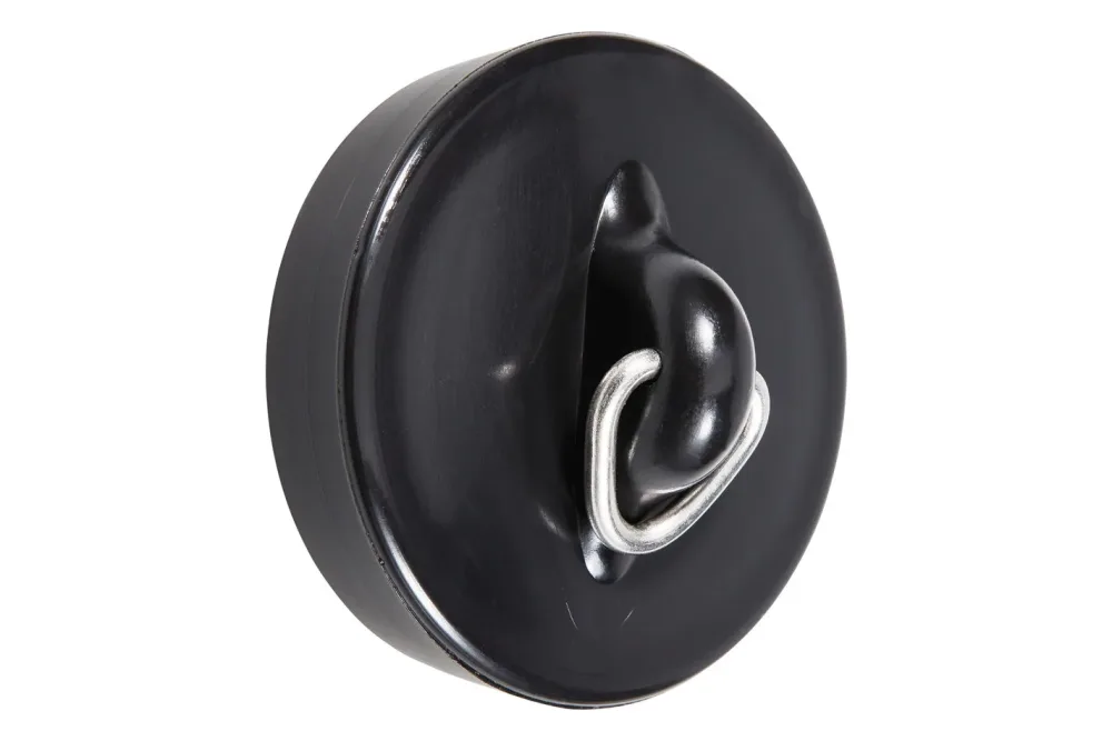 DiAqua Abflussstöpsel Badewanne Schwarz | 4.3 cm