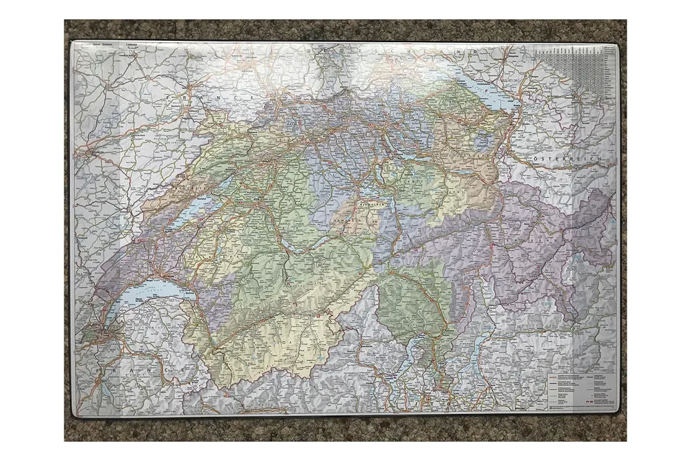 Schreibunterlage Schweiz 60 x 41 cm ass.