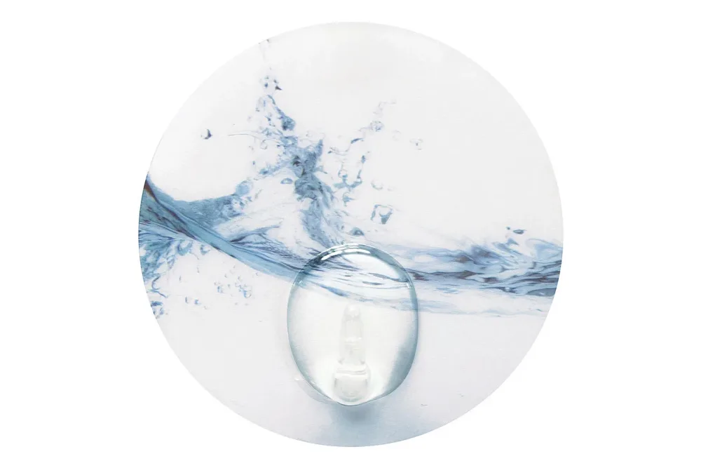 Kleine Wolke Static Wave Wandhaken Blau | 7.7 cm