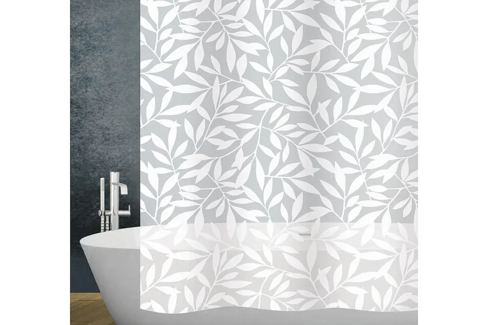 Qualité & Prix Duschvorhang Leaf Weiss | 180 × 200 cm