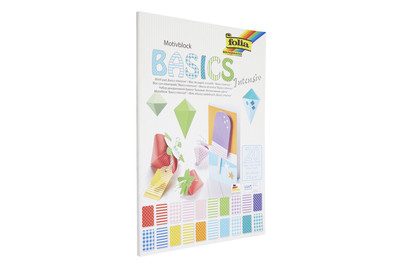 folia Motivblock BASIC INTENSIV 20 Blatt in bunt