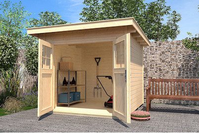 Weka Gartenhaus 179 Gr.1 mit Doppeltüre 28 mm | 2.1 × 2.4 m