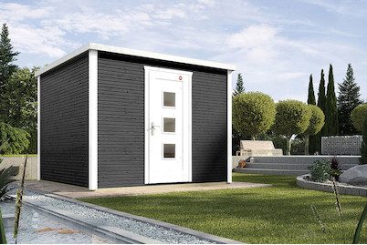 Weka Designhaus wekaLine 413 2, mit Einzeltür, anthrazit