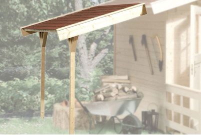 Weka Schleppdach für Gartenhaus | L 3 m | B 1.3 m