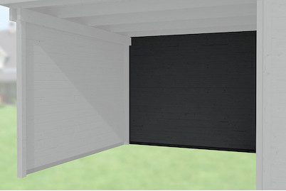 Weka Rückwand für Anbau Typ 126 + 172 Holz Anthrazit | 150 × 21 cm