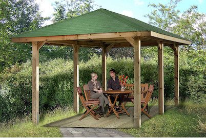 Weka Gartenoase 651 B Natur | 5 × 3 × 3 m