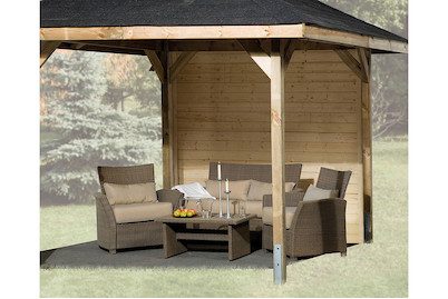 Weka Wandelement für Gartenoase 651 A | 210 × 15 × 16 cm