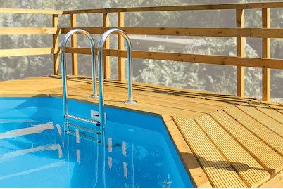 Weka Sonnendeck für Pools 593 B Gr.1 + 594 + 594 A (Holz), Natur
