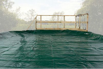 Weka Gewebeverstärkte Pool-Abdeckplane | 7.2 × 5 m