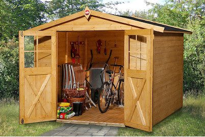 Weka Gartenhaus 316 Gr.3 mit Doppeltüre | 2.5 × 2 m