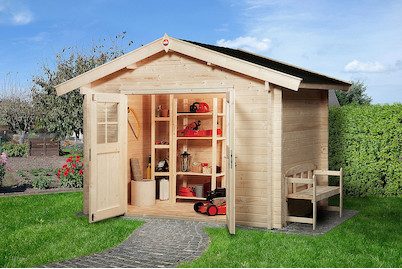 Weka Gartenhaus 132 Gr. 3 Natur | 3 × 3 m
