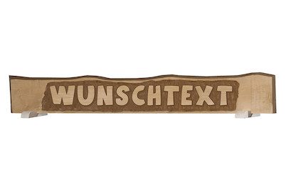 Weka Handgeschnitztes Massivholzschild für Gartenhaus | 185 × 23 cm