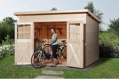 Weka Gartenhaus 325 Gr.4 Holz Natur | 2.5 × 3 m