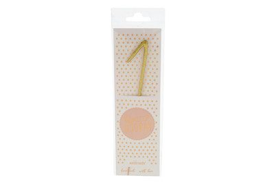 Wondercandle hipHIP HOORAY Gold 1