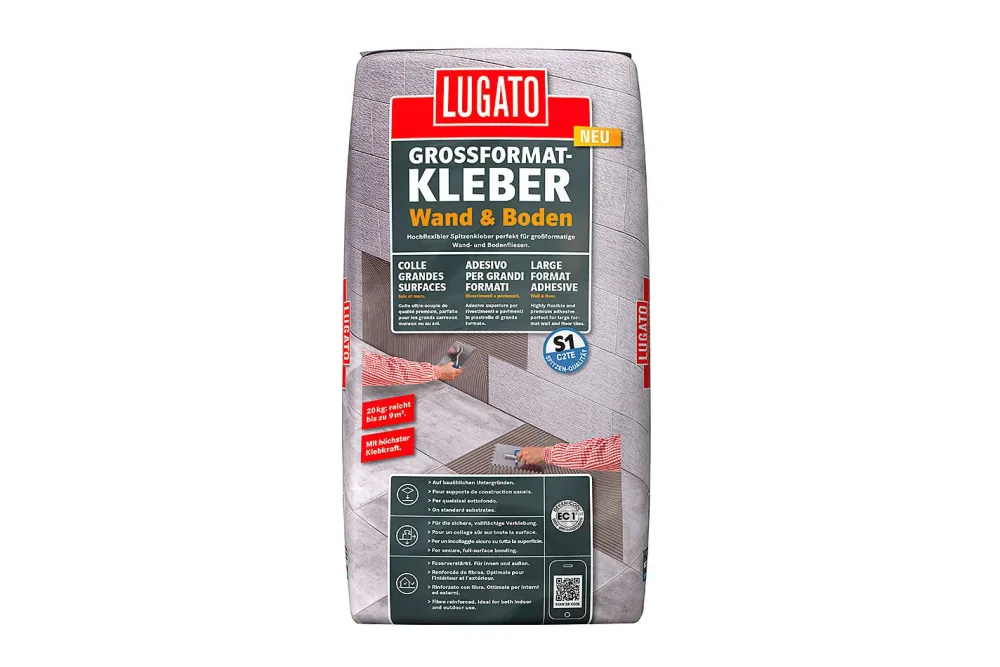 Lugato Grossformatkleber Wand & Boden | 20 kg