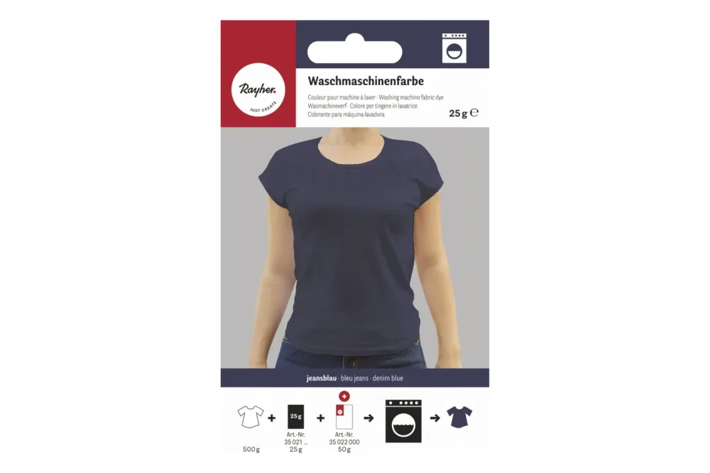Rayher Waschmaschinenfarbe Jeansblau | 25 g