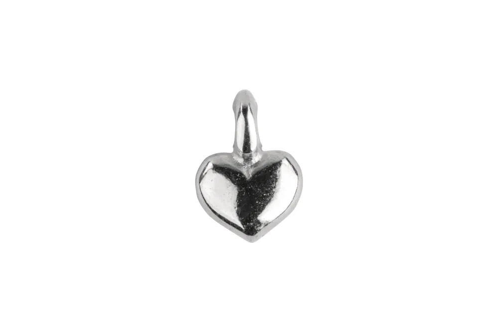 Rayher Metall Mini-Anhänger Herz | 7 × 5 mm | 6 Stück