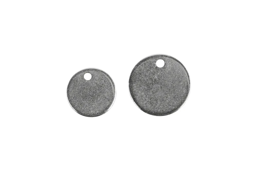 Rayher Metall-Anhänger Scheiben | ⌀ 8-10 mm | 6 Stück