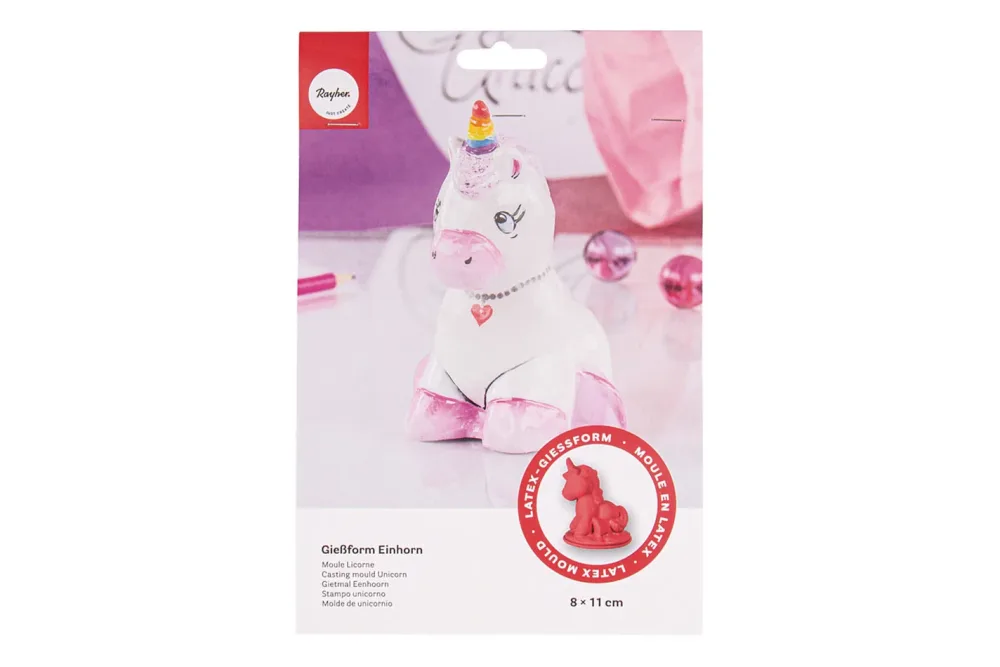 Rayher Latex-Vollform-Giessform Einhorn | 8 × 11 cm