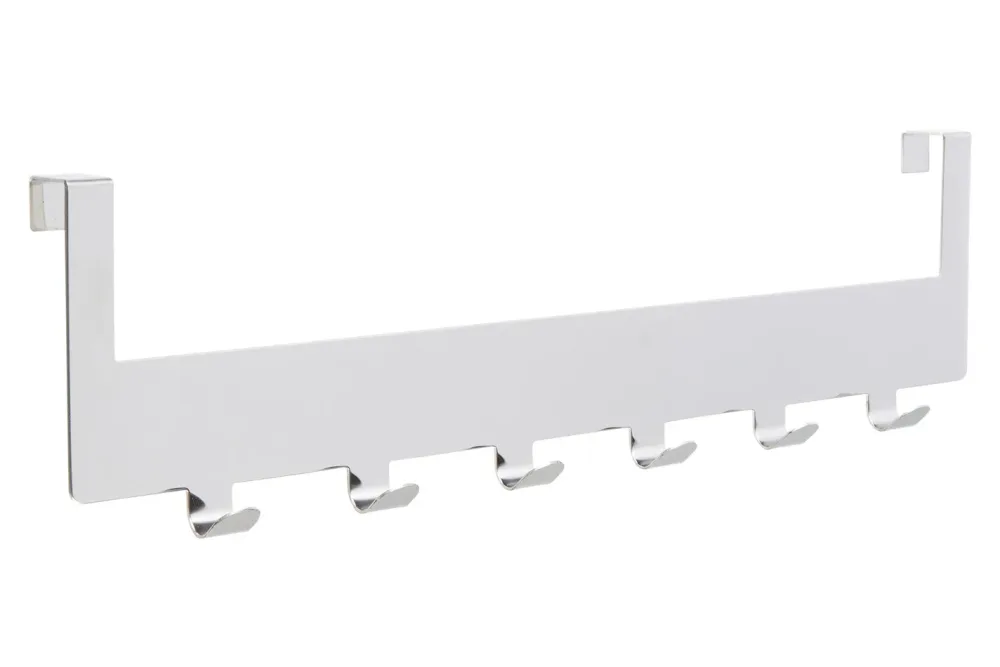 Siro Hakenleiste Türgarderobe Metall Chrom | 37.5 cm | 6 Haken