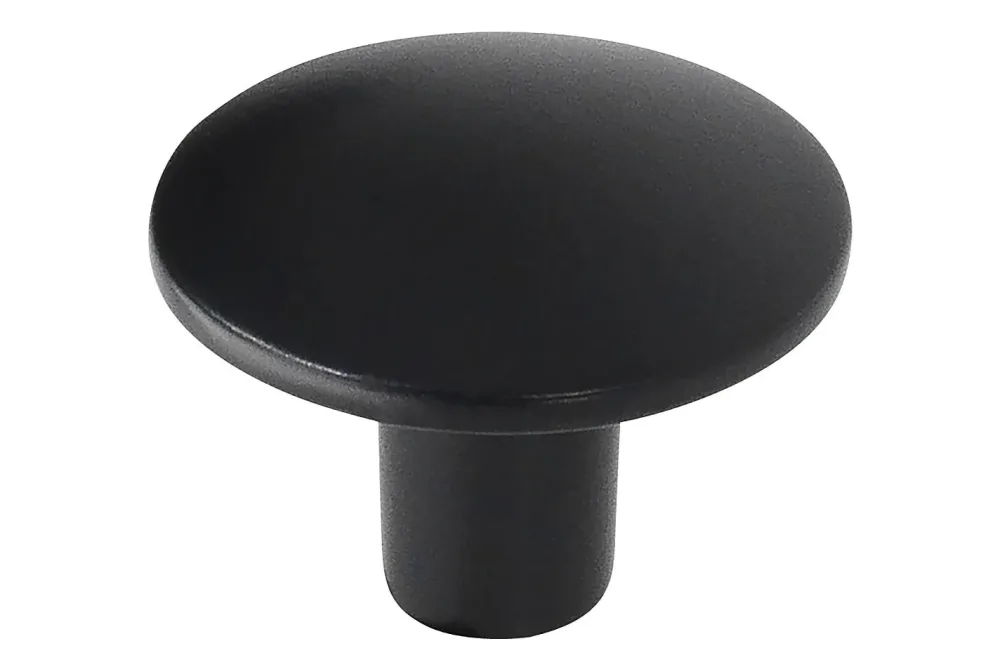 Siro Möbelknopf 2087F Mattschwarz | ⌀ 3 cm