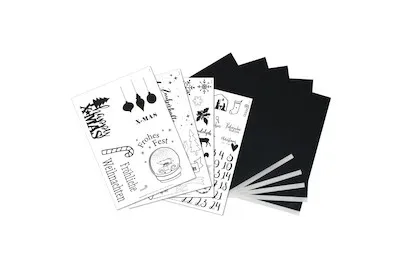 Rayher Transferpapier mit Vorlagen Weihnachten A4 | 5 Stück
