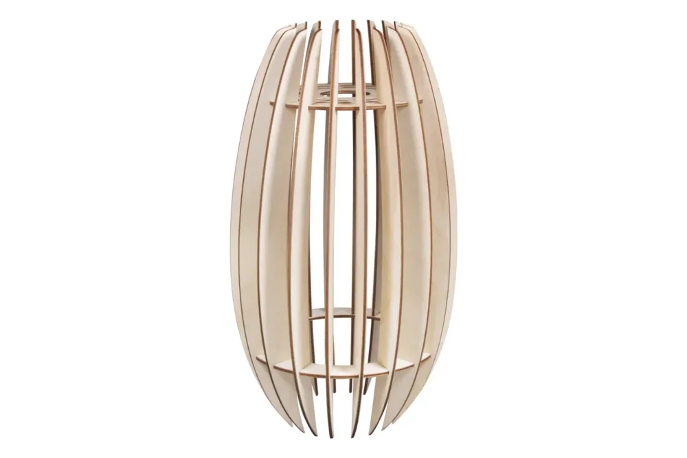 Rayher Holz-Lamellenlampe Helsinki FSC MixCredit | 20 × 20 × 35 cm