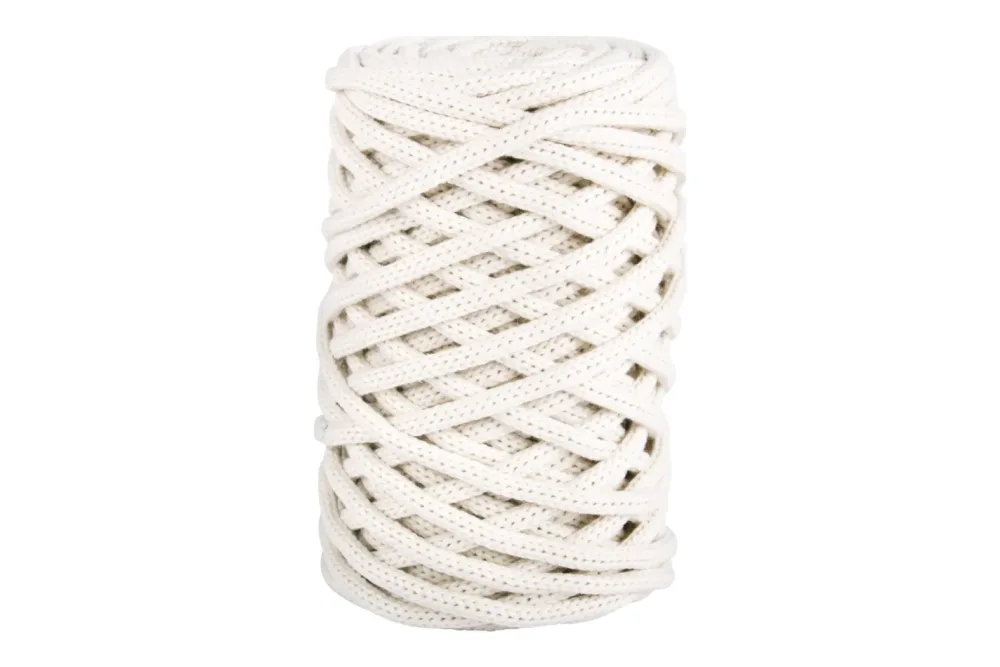 Rayher Braidy Recycling Garn Creme | ⌀ 6 mm | 27 m | 250 g