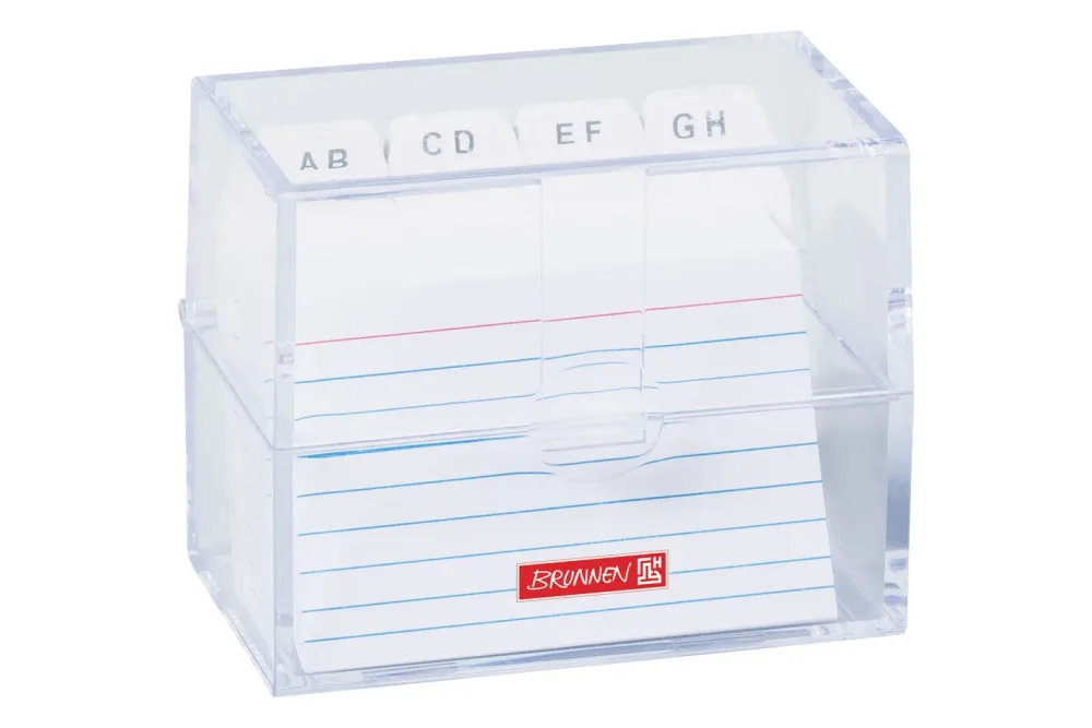 Brunnen Karteibox A8 transparent
