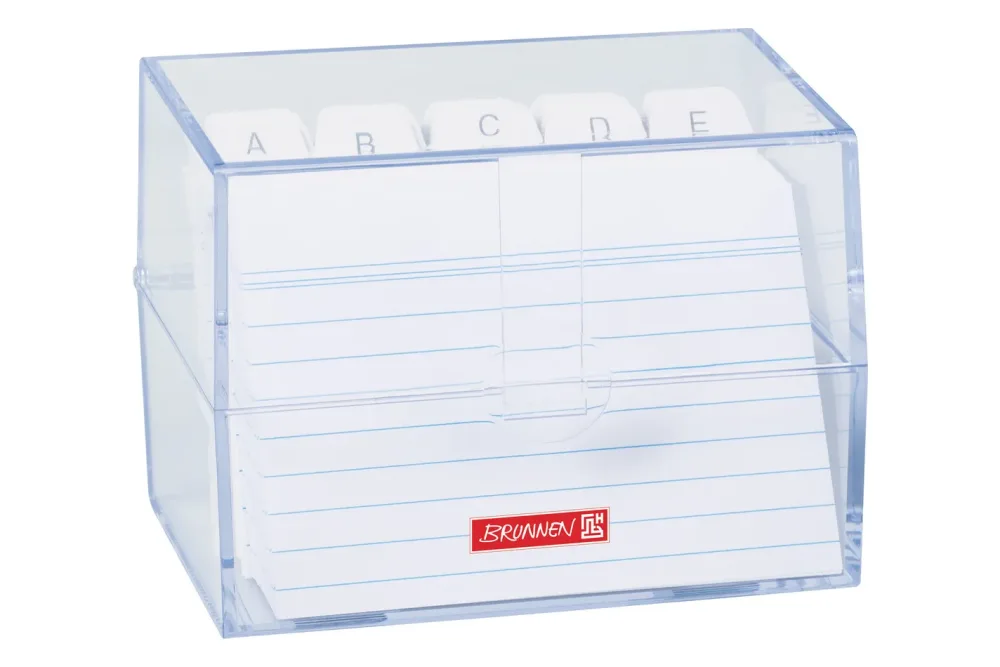 Brunnen Karteibox A7 transparent
