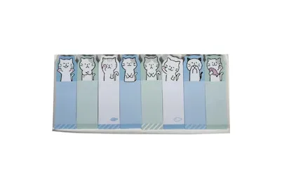 Rayher Memo-Stickers Kleine Katze | 5.3 × 1.5 cm | 8 Motive × 15 Blatt