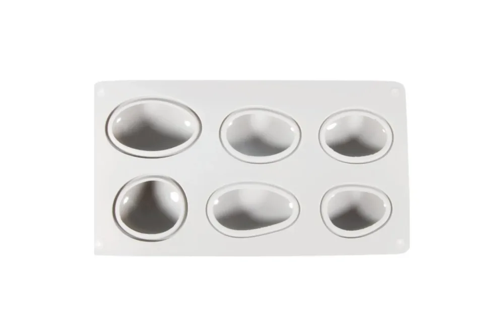 Rayher Silikon-Giessform Steine | 14.5 × 26 × 3.5 cm | 6 Formen