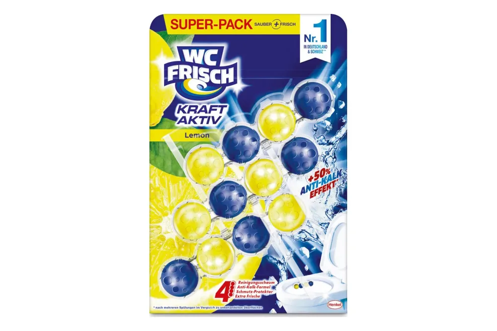 WC Frisch Kraft Aktiv Lemon, 3 x 50 g