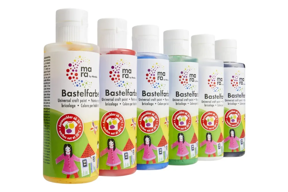 Marabu KiDS Bastelfarbe | 80 ml | 6 Stück