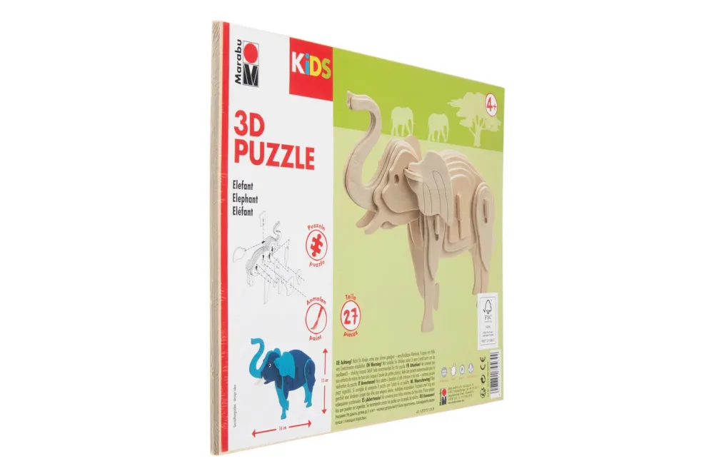 Marabu Kids 3D Puzzle Elefant