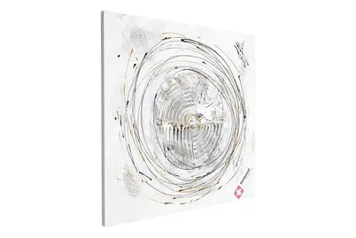 Wandbild handgemalen 70x70cm Kreis