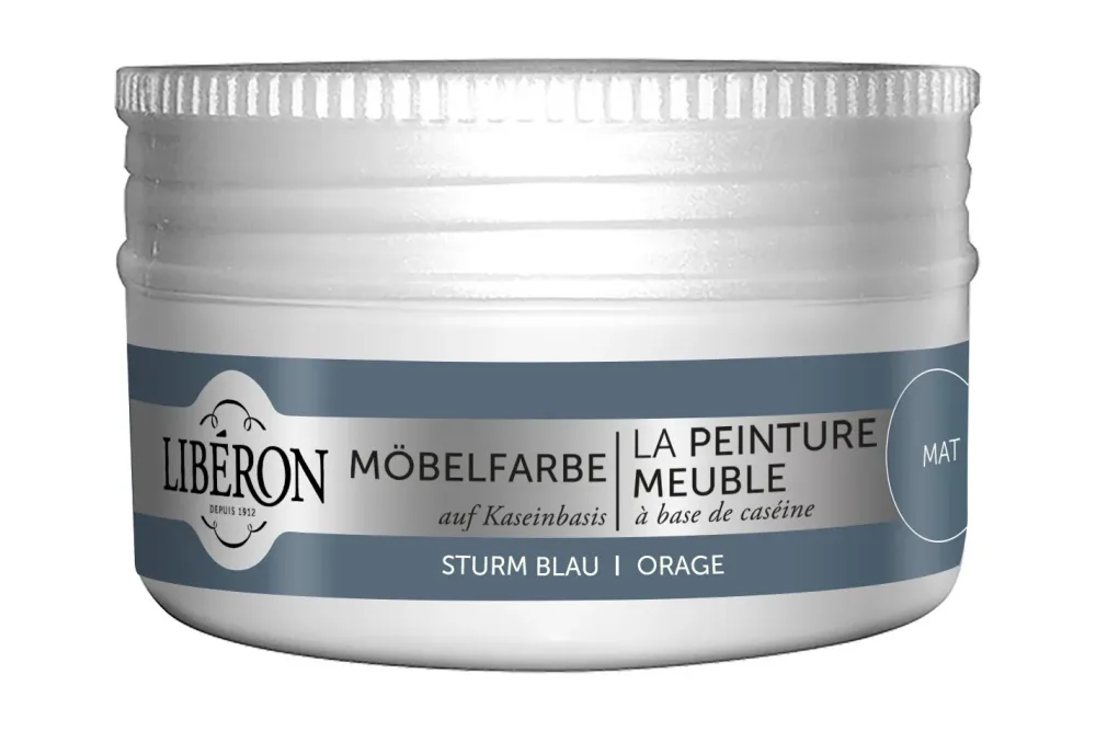 Liberon Möbelfarbe Kasein Sturmblau | 75 ml