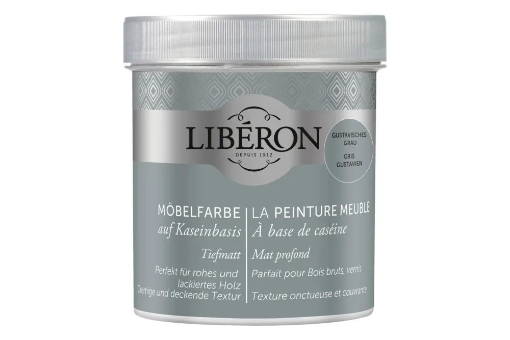 Liberon Möbelfarbe Kasein Gustavisches Grau | 500 ml