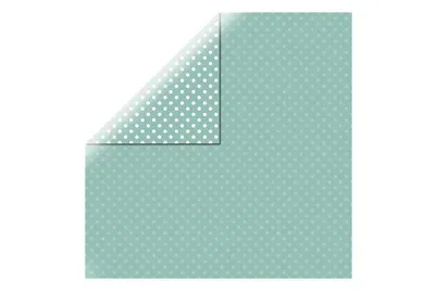 Rayher Scrapbookingpapier Dots and Stripes Jade | 30.5 × 30.5 cm