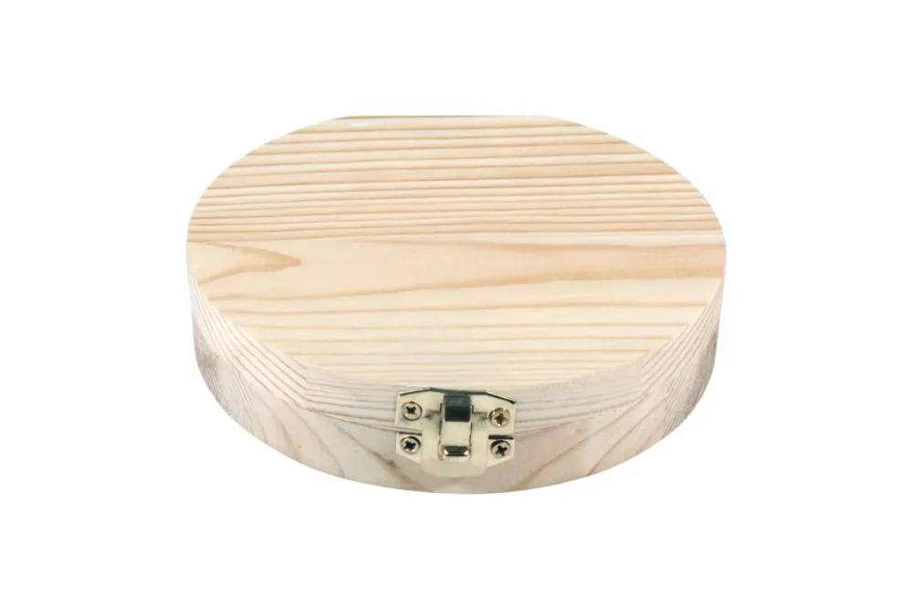 Rayher Holzbox für Milchzähne | ⌀ 12 × 2.7 cm