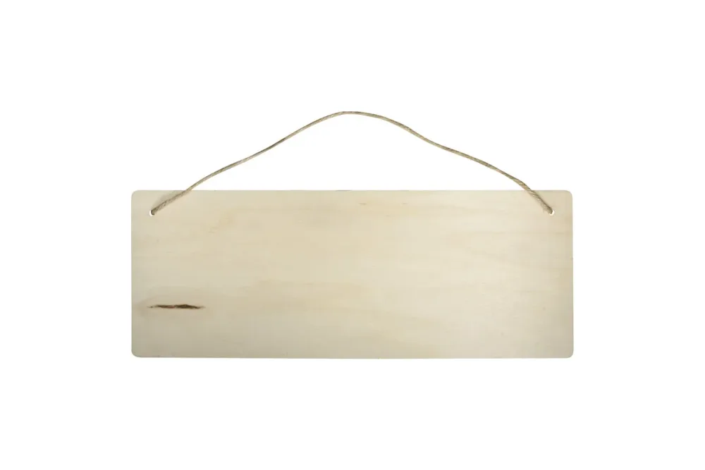 Rayher Holz-Schild Rechteck FSC 100% | 40 × 15 × 0.6 cm
