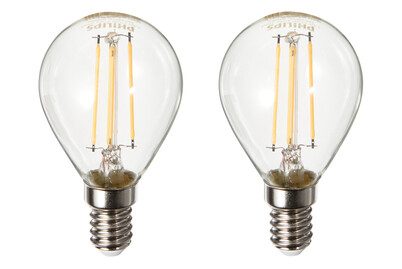 Philips LED-Kugel E14 Warmweiss 4.3 W 2 Stück