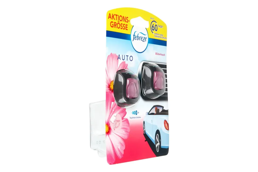 Febreze Autolufterfrischer Car Blütenhauch | 2 × 2 ml