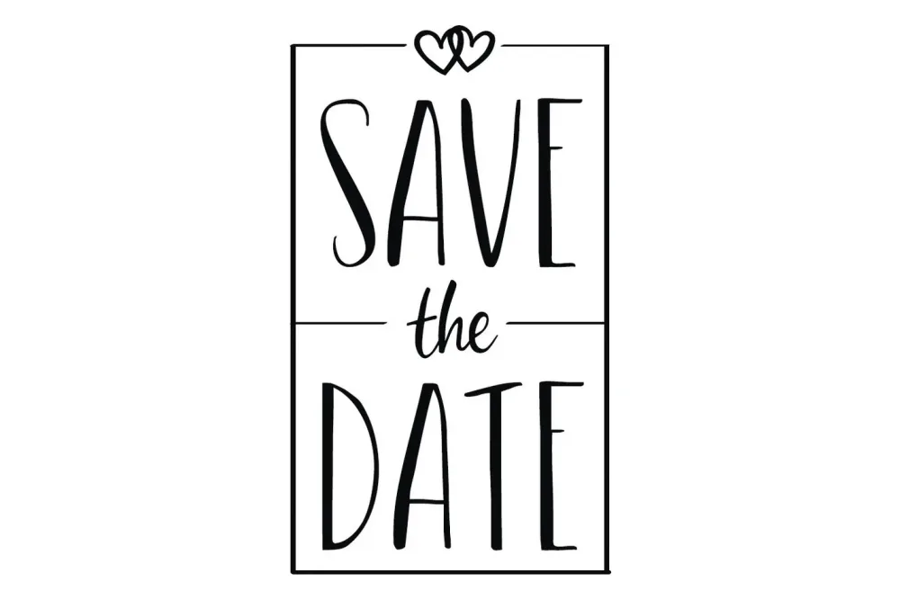 Rayher Stempel Save the Date | 5 × 8 cm